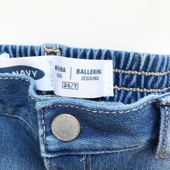 Old Navy medium wash 24/7 ballerina jeggings 18-24 - Picture 3 of 6